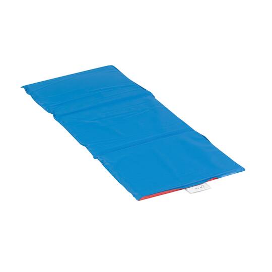 Children's Factory Red & Blue 3 Section Economy Folding Rest Nap Mat Set